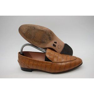 J.Crew Women's Size 10 Shoes Loafers  Croc-Embossed Flats Leather